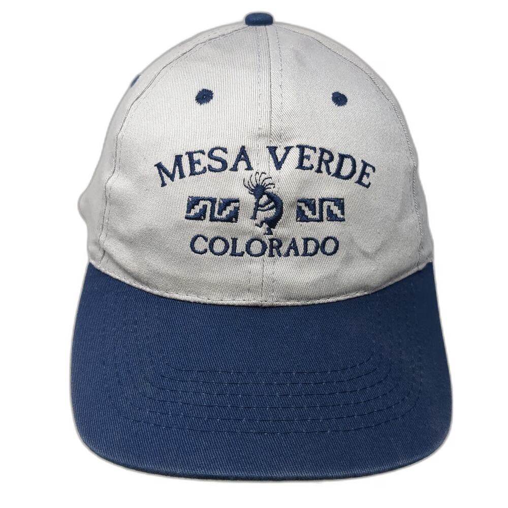 ACE USA Mesa Verde Colorado Kokopelli Gray Blue Baseball Cap One Size Cotton Hat